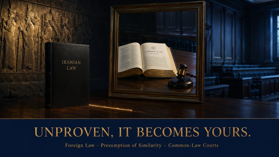 If You Do Not Prove Iranian Law, the Court Will Assume It Looks Like Yours